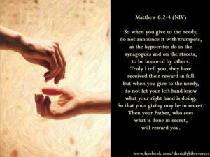 Matthew 6.2-4